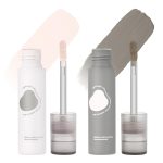 2 Pcs Cool Toned Grey Liquid Contour and Highlighter Stick, Cold Gray Cream Bronzer Blendable & Smooth Matte Finish, Long Lasting Face Shaping Contour Illuminator Brightening Makeup - Image 2