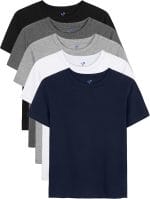 5 Pack Boys Shirts Short Sleeve Shirts for Boys Cotton T-Shirts Kids Toddler Tshirts Tees Clothes Summer Tops - Image 2