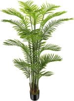 6ft Artificial Areca Palm Silk Tree(72in) with 18 Trunks Faux Tree and Plastic Nursery Pot, Fake Plant for Office House Farmhouse Living Room Home Decor (Indoor/Outdoor) - Image 2