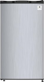 ARCTIC CHEF Mini Refrigerator, Compact Freezer Compartment, Adjustable Thermostat Control, Reversible Door, Ideal Fridge for Dorm, Office, Apartment, Platinum Stainless, 3.2 Cubic Feet - Image 2