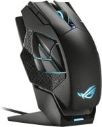 ASUS ROG Spatha X Wireless Gaming Mouse – MMO/MOBA Design, 12 Programmable Buttons, Right-Handed, 168g, Dual-Mode (Wired/2.4GHz), 19K DPI, up to 67Hr Battery, Magnetic Charging Dock, PC/Mac Support - Image 2