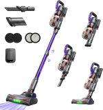 AlloyMove Cordless Vacuum Cleaner 45KPA, Up to 60mins Runtime Lightweight Powerful Suction Vacuum Cleaners for Home, 3 Suction Modes, Rechargeable Stick Vacuum for All Floor/Carpet/Pet Hair/Car, A03 - Image 2