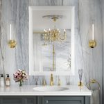 Amorho Bathroom Mirror, 24x36 Inch White Thick Metal Framed Wall Mirrors for Over Sink, Bedroom, Living Room, Entryway, Rectangle Wall-Mounted Mirrors(Horizontal/Vertical). - Image 2