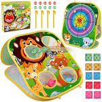 Animal Bean Bag Toss Game Toy Outdoor Toss Game, Family Party Party Supplies for Kids, Gift for Boys Birthday or Christmas for Toddlers Ages 3 4 5 6 Year Old - Image 2