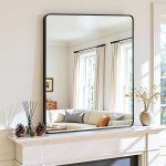 Antok Wall Mirror, 22"x30" Bathroom Vanity Mirror, Anti-Rust HD Tempered Glass, Wall Mounted Mirrors for Living Room, Entryway, Black Frame, Rect - Image 2