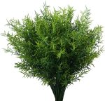 Artificial Plants Flowers Grass Shrubs 8 Pack No Fade Faux Plastic Flowers Outdoor for Farmhouse Garden Porch Patio Indoor Wedding Decoration Greenery Fake Plants uv Resistant - Image 2