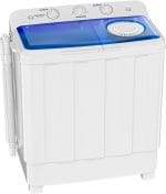Auertech Portable Washing Machine, 28lbs Twin Tub Washer Mini Compact Laundry Machine with Drain Pump, Semi-automatic 18lbs Washer 10lbs Spinner Combo for Dorms, Apartments, RVs - Image 2