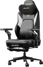 AutoFull M6 Gaming Chair, Ergonomic Office Chair with Ventilated Heating, AUTO Dynamic Tracking Lumbar Support, 6D Adjustable Armrests and Footrest (Black) - Image 2