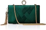 BABEYOND Clutch Purses for Women - Evening Bag Tassel Pendant Clutch for Bride Party Prom Wedding - Image 2