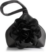 BABEYOND Clutch Purses for Women - Evening Bags Flower Satin Handbag Classy Wristlet Purse for Party Daily Wedding - Image 2