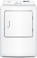 BLACK+DECKER 7.0 Cu. Ft. Front Load Dryer, Clothes Dryer with LED Display and Dial Control, 5 Senor and Manual Dry Selections, Wrinkle Care, 240V, BLD67ME, White - Image 2