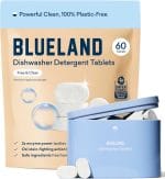 BLUELAND 100% Plastic-Free Dishwasher Detergent Tablets, Starter Set, 60 Count with tin, Free & Clear, Eco-Friendly Dishwashing Pods, Natural, USDA Certified biobased - Image 2
