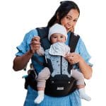 Baby Carrier, MOMTORY Safety-Certified 6-in-1 Baby Carrier Newborn to Toddler, Adjustable Detachable Infant Baby Hip Seat Carrier for 7-50lbs, All Seasons, Perfect for Shopping Travelling - Image 2