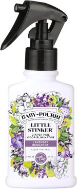 Baby-Pourri Little Stinker Diaper Pail Deodorizer Spray, 3.4 Fl Oz, Up to 150 Uses, Odor Freshener with Essential Oils, Nursery Essentials, Lavender, Bergamot, Eucalyptus & Vanilla Scent - Image 2