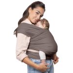 Boba Baby Wrap Carrier – Original Baby Sling Carrier for Newborns (7–35 lbs), Soft, Secure, Hands-Free & Ergonomic, Ideal for Comfortable Bonding, New Parents (Grey) - Image 2