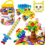 Brain Flakes 500 Piece Set, Ages 3+, Interlocking Plastic Disc Toy for Creative Building, Educational STEM Learning, Construction Block Play for Kids, Teens, Adults, Boys, and Girls - Image 2