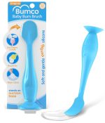 Bumco Baby Bum Brush - BPA-Free Diaper Cream Spatula with Suction Cup Base, Soft & Flexible Silicone, Wipe-Clean, Mom-Invented Diaper Bag Essentials (Blue) - Image 2