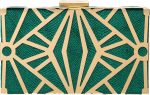 CARIEDO Women Evening Bag Elegant Clutch Purse Exquisite Velvet Metal Hollow out Handbags Prom Wedding Party - Image 2