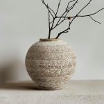 Ceramic Farmhouse Vase Rustic Decor,Pottery Decorative Flower Vases for Home Decor,Boho Vase for Table, Living Room,Bathroom,Shelf,Mantel Decoration,5.5 inch - Image 2