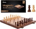 Chess Armory 15 inch Chess Set Magnetic - Premium Wooden Board Game with a Portable Wood Case and Secure Storage for Pieces, Set for Kids and Adults (Walnut Wood) - Image 2