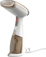 Conair Handheld Garment Steamer for Clothes, Turbo ExtremeSteam 1875W Fabric Steamer, Portable Handheld Design, Strong Penetrating Steam, White/Champagne - Image 2