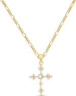 Cross Necklace for Women,Double Cross Necklace 14K Gold Plated Cross Pendant Necklace Dainty Gold Cross Necklaces for Women Trendy Small Cross Charm Necklace Simple Cute Choker Necklaces Gold Jewery - Image 2