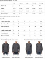 Custom Front & Back Print Long Sleeve T-Shirt with Your Image for Men and Women by Modify by Amazon Merch on Demand - Image 4