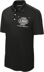 Custom Polo Shirts for Men Custom Embroidered Polo Shirt, Personalized with Text & Logo Black - Image 2