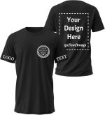 Custom T Shirts Bulk Customized Heavy Cotton T-Shirts Design Your Own Personalized Shirts Wit Logo Text - Image 2