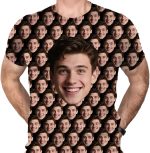 Custom T Shirts with Faces on Them Add Your Own Customized Text Name Photo Personalized Custom Tshirt Tee for Man Woman - Image 2