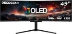 Deco Gear DGOLED49 QD-OLED 49-inch QD-OLED 5120 x 1440 (DQHD) Computer Monitor, 144Hz, Adaptive-Sync, USB-C 90W PD, HDMI, Display Port, VESA Mountable, Tilt, Height Adjustable, Speaker, 0.03ms, Black - Image 2