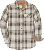 Dubinik® Mens Flannel Shirts Long Sleeve Flannel Shirt for Men Casual Button Down Brushed 100% Cotton Shirt - Image 2