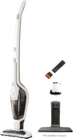 Electrolux Ergorapido Cordless 2-in-1 Vacuum Cleaner with High Suction Power and 180° EasySteer Mobility, 48-Minute Run Time, 2 Power Modes, Satin White - Image 2