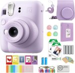 FUJIFILM INSTAX Mini 12 Instant Film Camera | Lilac Purple Bundled with INSTAX Mini Instant Film |40 Exposures + Instax Accessory Bundle + AA Batteries + Cleaning Cloth (10 Items) - Image 2