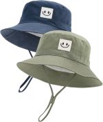 FURTALK Baby Sun Hat Smile Face Toddler Boys Girls Bucket Hat 0-5 Years Kids UPF 50+ Sun Protection Summer Hats - Image 2