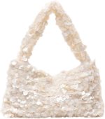 Floerns Women's Elegant Shiny Sequin Hobo Bags Sparkly Summer Party Cute Mini Handbag - Image 2
