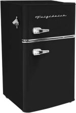 Frigidaire EFR840 Retro Mini Fridge with Freezer & Side Bottle Opener - Small 2 Door Refrigerator for Office Bar or College Dorm Room - 3.2 Cu Ft, Black - Image 2