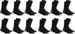 Fruit of the Loom Men's Dual Defense Crew Socks (12 Pack), Black, Medium (6 - 12) - Image 2