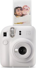 Fujifilm Instax Mini 12 Instant Camera Clay White (Renewed) - Image 2