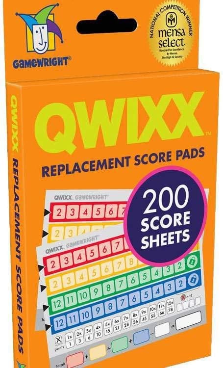 Gamewright Qwixx, Replacement Score Cards Action Game Multi-colored 1 Pack - Image 2