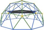 Gardenature 10FT Climbing Dome with Hammock, Outdoor Jungle Gym for Kids, Geometric Dome Climber Supporting 880 Lbs Anti-Rust Metal Outdoor Play Structure ASTM Approved Blue & Green - Image 2