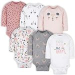 Gerber Baby Girls 6-pack Long-sleeve Onesies Bodysuits - Image 2