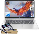 HP 17 Laptop PC, 17.3" HD+ Touchscreen, AMD Ryzen 5 7430U, 16GB RAM, 1TB PCIe SSD, Fingerprint Reader, Backlit KB, Webcam, HDMI, Wi-Fi 6, Win11 Home, Bundle with PCO Notebook Fold Radiator, Cooler - Image 2