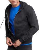 Hanes, Ecosmart Fleece Full-zip Hoodie for Men, Hooded Sweatshirt - Image 2