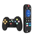 Hooku 2 Pack Silicone Teething Toys for Babies 0-6 Months, Teethers for Babies 6-12 Months, Remote Teether for Baby, Sensory Toys for Babies, Baby Chew Toys KLW8808 - Image 2