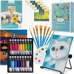 Inburit Art Paint Set for Kids, Painting Supplies Kit with 5 Canvas Panels, 8 Brushes, 18 Acrylic Paints, Multi-Function Table Easel, Etc, Premium Acrylic Paint Set for Students, Kids and Beginner. - Image 2