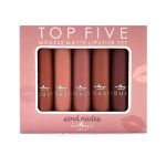 Italia Deluxe Top Five Mousse Matte Lipstick Set Send Nudes - Image 2