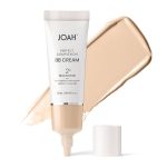 JOAH Beauty Perfecting BB Cream with Hyaluronic Acid and Niaciminade, Korean Makeup with Medium Buildable Coverage, Evens Skin Tone, Lightweight, Semi Matte Finish, Fair with Warm Undertones - Image 2