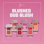 Juvia's Place Blushed Duo Blush Volume4 - Two Tone Pigmented Buildable Pressed Mineral Powder - Rosy Natural Cheeks Matte Fresh Finish for All Skin Color - Image 2