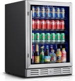 Kalamera 24 inch Beverage Refrigerator - 154 Cans Capacity Beverage Cooler- Fit Perfectly into 24" Space Built in Counter or Freestanding - for Soda, Water, Beer or Wine - For Kitchen, Bar or Office - Image 2